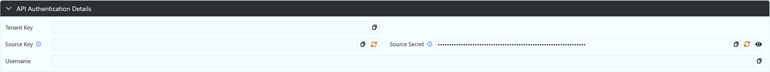 API Authentication Window Example